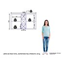 Ver imagem 3 de Armário Aéreo Duplo com Garrafeiro 120cm Favorita Preto/Cinamomo/Catedral
