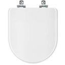 Ver imagem 1 de Assento Sanitario Laqueado Soft Close Turquesa Branco para Vaso Pettra 6lpf