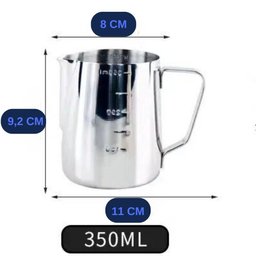 Kit 2 Jarras Barista Inox 350+600 Ml Café Leite - 3