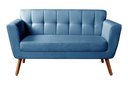 Ver imagem 4 de Namoradeira Sofá Bruna Moderna Decoração Sala Recepção Azul