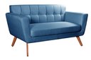 Ver imagem 2 de Namoradeira Sofá Bruna Moderna Decoração Sala Recepção Azul