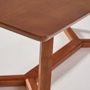 Ver imagem 5 de Mesa para Sala de Jantar 180x90cm Laminado Loft Marrom/Mel