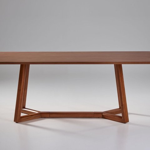 Mesa para Sala de Jantar 180x90cm Laminado Loft Marrom/Mel
