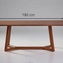 Ver imagem 3 de Mesa para Sala de Jantar 180x90cm Laminado Loft Marrom/Mel