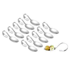 Colher Finger Food Inox Buffet Restaurante Aperitivos 50un