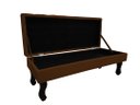 Ver imagem 2 de Recamier Baú Luis Xv Capitonê Retrô 120 cm Couro Marrom Ms Decor