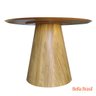 Mesa de Jantar Cone Oval Madeira Cinnamon Tampo de Madeira Cinnamon 209 - Bella Brasil Decor 1,60x0, - 1