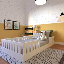 Cama Infantil Montessoriana Solteiro Sol - 6