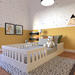 Cama Infantil Montessoriana Solteiro Sol - 10