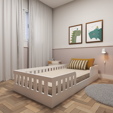 Cama Infantil Montessoriana Solteiro Sol