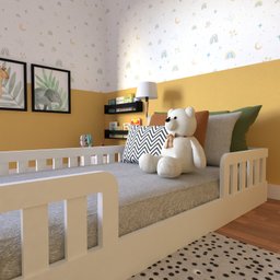 Cama Infantil Montessoriana Solteiro Sol - 5