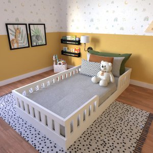 Cama Infantil Montessoriana Solteiro Sol