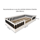Ver imagem 4 de Cama Infantil Montessoriana Solteiro Sol Preto/Branco