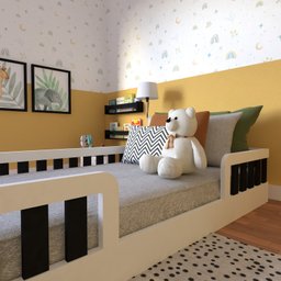 Cama Infantil Montessoriana Solteiro Sol - 5