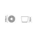 Ver imagem 2 de Vaso Plastico para Flores Tramontina Asteca 32cm Bege 92604110
