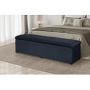 Ver imagem 2 de Calçadeira Baú 100 cm Suede Azul Marinho