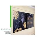 Ver mais imagens de Kit 2 Quadros Decorativos Folhagem Home Sweet Home Black 50x70cm