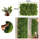 Ver imagem 2 de 9 Painel Verde Artificial com Folhas Mistas Realistas para Decoração e Paisagismo Moderno
