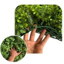 Ver imagem 5 de 9 Painel Verde Artificial com Folhas Mistas Realistas para Decoração e Paisagismo Moderno
