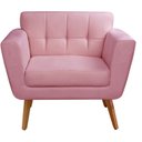 Ver imagem 4 de Poltrona Decorativa Bruna Sala de Estar Quarto Recepção Rosa