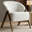 Ver imagem 2 de Poltrona Decorativa Iris Pes Madeira Boucle Tce 1010 Moll