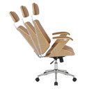 Ver imagem 6 de Cadeira de Escritório Presidente Cor Caramelo Ergonômica Executiva Acabamento em Couro Sintético