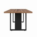 Ver imagem 7 de Mesa Reunião 6 Lugares com 1 Caixa de Tomadas Pé Quadro 200x90cm Yescasa