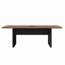 Ver mais imagens de Mesa Reunião 6 Lugares com 1 Caixa de Tomadas Pé Quadro 200x90cm Yescasa