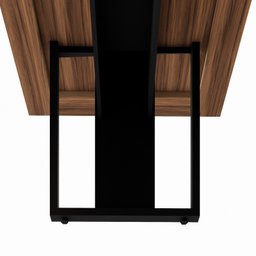 Mesa Reunião 6 Lugares com 1 Caixa de Tomadas Pé Quadro 200x90cm - 12