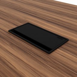 Mesa Reunião 6 Lugares com 1 Caixa de Tomadas Pé Quadro 200x90cm - 10