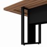 Mesa Reunião 6 Lugares com 1 Caixa de Tomadas Pé Quadro 200x90cm - 9