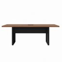 Ver mais imagens de Mesa Reunião 6 Lugares com 1 Caixa de Tomadas Pé Quadro 200x90cm