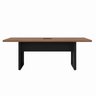 Mesa Reunião 6 Lugares com 1 Caixa de Tomadas Pé Quadro 200x90cm - 8