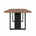 Ver imagem 7 de Mesa Reunião 6 Lugares com 1 Caixa de Tomadas Pé Quadro 200x90cm