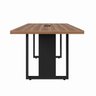 Mesa Reunião 6 Lugares com 1 Caixa de Tomadas Pé Quadro 200x90cm - 7