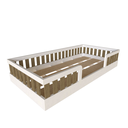 Ver imagem 3 de Cama Infantil Montessoriana Solteiro Sol Marrom/Branco/Carvalho Mel