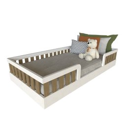 Cama Infantil Montessoriana Solteiro Sol - 3