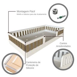 Cama Infantil Montessoriana Solteiro Sol - 11