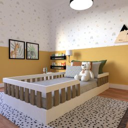 Cama Infantil Montessoriana Solteiro Sol - 6