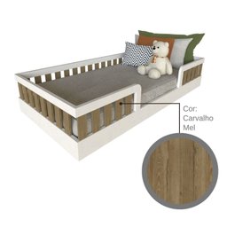 Cama Infantil Montessoriana Solteiro Sol - 12