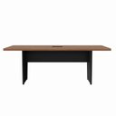 Ver imagem 3 de Mesa Reunião 6 Lugares com 1 Caixa de Tomadas Pé Painel 200x90cm Yescasa