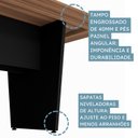 Ver imagem 6 de Mesa Reunião 6 Lugares com 1 Caixa de Tomadas Pé Painel 200x90cm