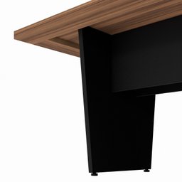Mesa Reunião 6 Lugares com 1 Caixa de Tomadas Pé Painel 200x90cm - 10