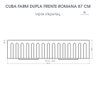 Cuba Dupla Cozinha Farm Sink Romana 87 Cm Estilo Fazenda Avental - 7
