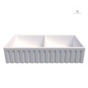 Ver imagem 6 de Cuba Dupla Cozinha Farm Sink Romana 87 cm Estilo Fazenda Avental