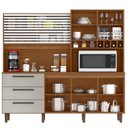 Ver imagem 4 de Armário de Cozinha 6 Portas 3 Gavetas Mega Bege/Cinamomo/Areia