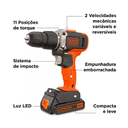 Ver imagem 5 de Parafusadeira/furadeira com Maleta +80 Acessórios 20v - Black&decker