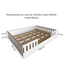 Ver imagem 3 de Cama Infantil Montessoriana Casal Sol Branco