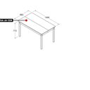 Ver imagem 3 de Mesa de Jantar Retangular 136x80cm Ja-225