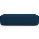 Ver mais imagens de Cabeceira Cama Box Casal 140cm Lanna com Puff Recamier Doha W01 Suede Azul Marinho - Lyam Decor